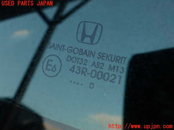 2UPJ-9236421380]シビック タイプR ユーロ(FN2)右クォーターガラス (SAINT-GOBAIN SEKURIT 43R-00021 M13) 中古_2