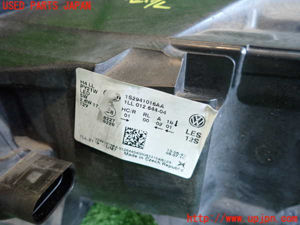 2UPJ-9236441130]VW up! GTI(アップ GTI)(AADKR)右ヘッドライト ハロゲン 中古_4