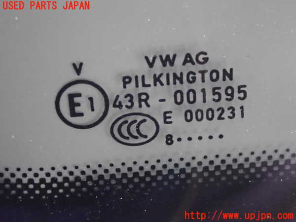 2UPJ-9236441382]VW up! GTI(アップ GTI)(AADKR)左クォーターガラス (43R-001595) 中古_3