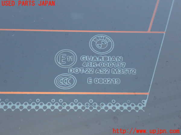 2UPJ-9236471380]BMW X5(ZV30S)(E70)右クォーターガラス 中古(43R-000137 M35T2)_2