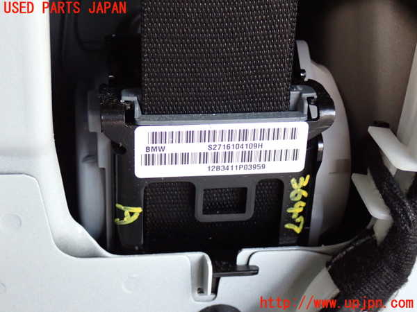 2UPJ-9236477075]BMW X5(ZV30S)(E70)助手席シートベルト 中古_2