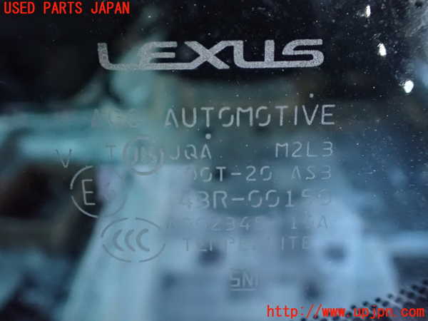 1UPJ-9236501382]レクサス・RX450h(GYL16W)左クォーターガラス 中古 AGC M2L3 43R-00150_3
