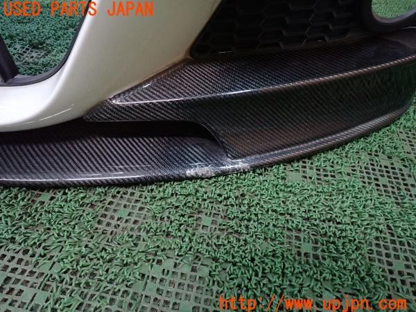 3UPJ=9236530048]BMW 330e Mスポーツ(8E20 F30)LCI 純正 フロントバンパー 社外カーボンアンダースポイラー付き 中古_3
