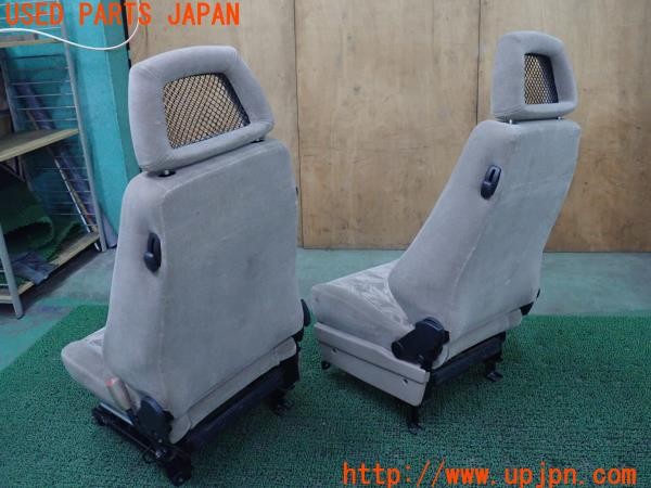 3UPJ=9236550609]ビッグホーン プレジール ロング(UBS73GW)後期 純正オプション RECARO シートセット 運転席 助手席 シートヒーター 中古_2
