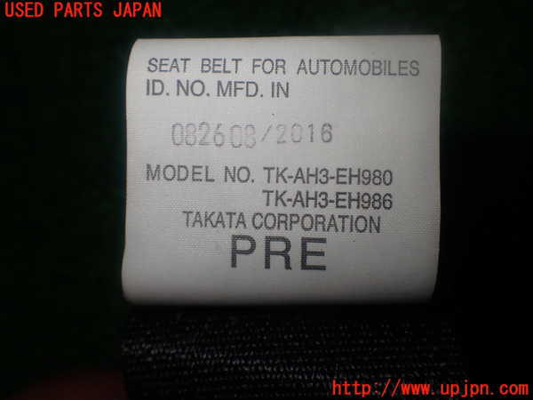 1UPJ-9236567075]アバルト・124スパイダー(NF2EK)助手席シートベルト 中古_4