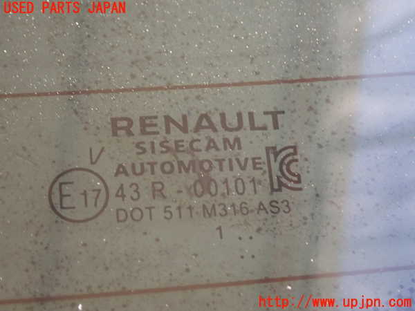 1UPJ-9236591566]ルノー・ルーテシア(クリオ)(BJAH5H)バックドア リアゲート ハッチ 中古 SISECAM M316 43R-00101_2