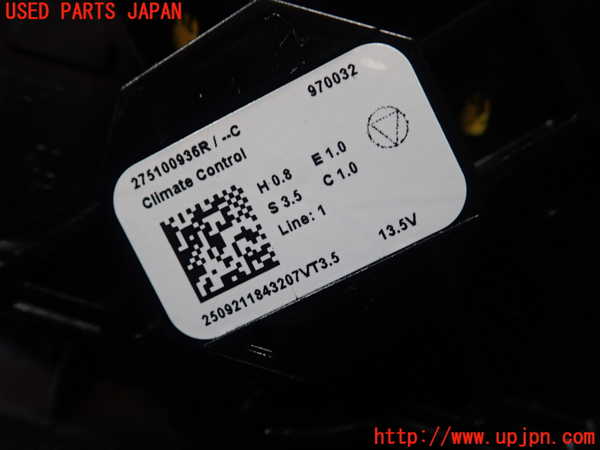 1UPJ-9236596066]ルノー・ルーテシア(クリオ)(BJAH5H)エアコンスイッチ1 中古_3