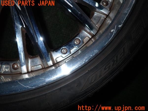 3UPJ=9236620962]ベンツ CLS350(218359 C218)前期 Weds KRANZE ELABORAR ウェッズ ホイール 19×10J +44 PCD112 5穴 2本 難あり 中古_3