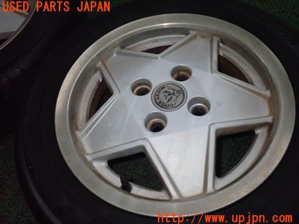 3UPJ=9236630901]ビート(PP1)前期 UPPER ARROW アッパーアロー タイヤホイール 13×5JJ +30 PCD100 4穴 2本 中古_3