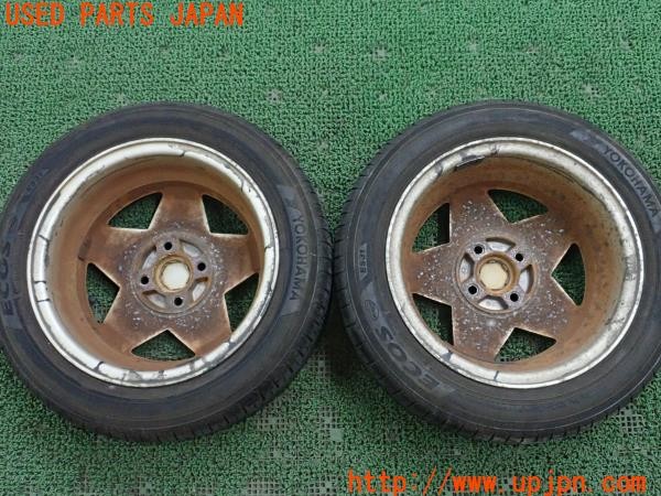 3UPJ=9236630902]ビート(PP1)前期 UPPER ARROW アッパーアロー タイヤホイール 14×5.5JJ +40 PCD100 4穴 2本 中古_2