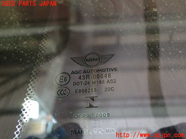 1UPJ-9236651382]BMW ミニ(MINI)クーパーS(XR20MW)(F56)左クォーターガラス 中古(43R-00048 M188)_2