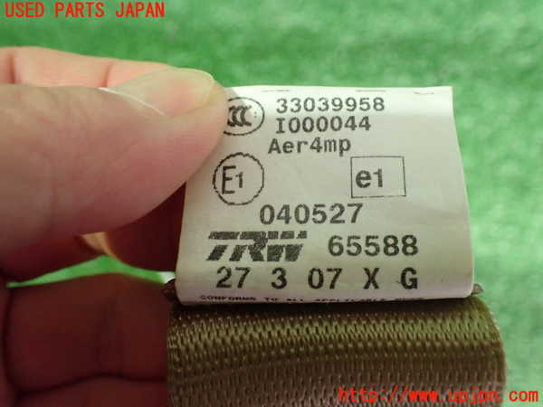 2UPJ-9236687185]BMW 525i(NU25)(E60)左2列目シートベルト 中古_3