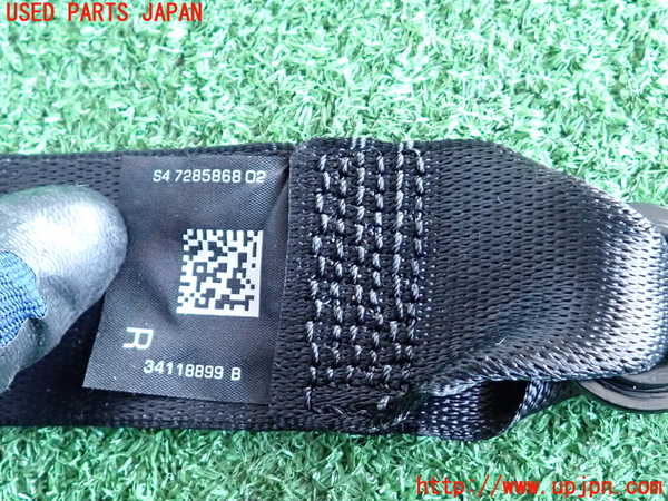 2UPJ-9236707155]BMW 523d ツーリング F11(MX20)右2列目シートベルト 中古_4