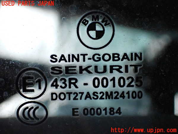 2UPJ-9236781382]BMW 320i クーペ(WA20)(E92)左クォーターガラス 中古(43R-001025 M241)_2
