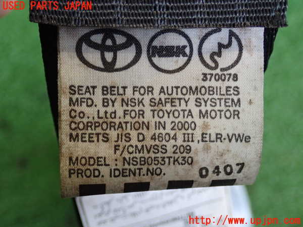 2UPJ-9236837185]セリカ(ZZT231)左2列目シートベルト 中古_4