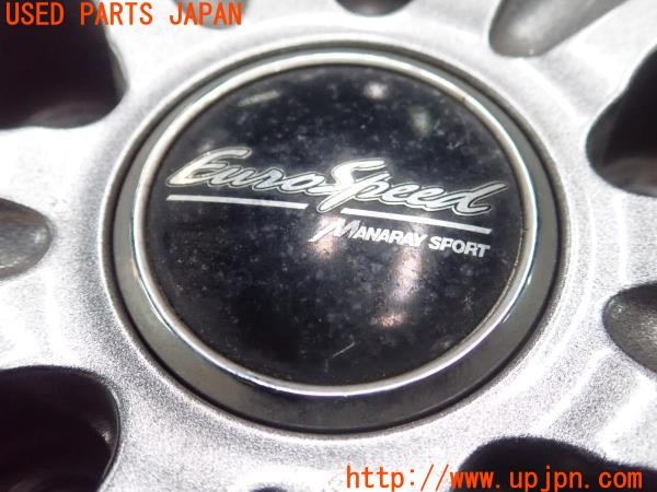 3UPJ=9236880917]ヴォクシー(ノア)(ZRR80W)マルカサービス MANARAY ユーロスピード ホイール 16×6.5J +53 PCD114.3 5穴 4本 中古_5