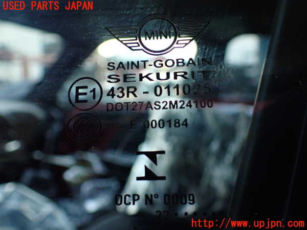 1UPJ-9236891260]BMW ミニ(MINI)ジョンクーパーワークス(JCW) クラブマン F54(JZJCWM)左前ドア 中古 SAINT-GOBAIN SEKURIT M24100_3