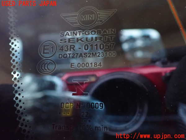 1UPJ-9236891382]BMW ミニ(MINI)ジョンクーパーワークス(JCW) クラブマン F54(JZJCWM)左クォーターガラス 中古 SAINT-GOBAIN SEKURIT M23100_3