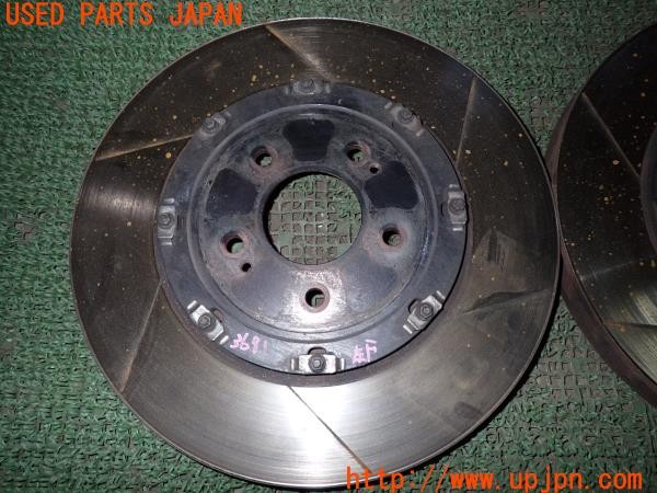 3UPJ=9236910305]ランサーエボリューションX GSR(CZ4A)社外 フロントディスクローター 2ピース スリット 中古_2