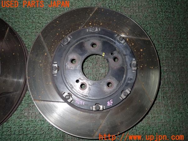 3UPJ=9236910305]ランサーエボリューションX GSR(CZ4A)社外 フロントディスクローター 2ピース スリット 中古_3