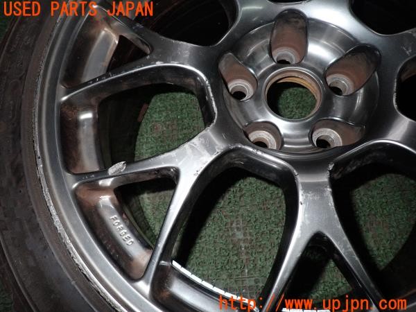 3UPJ=9236910962]ランサーエボリューションX GSR(CZ4A)純正オプション BBS RG406 ホイール1本③ 18×8.5JJ +38 PCD114.3 5穴 中古_2
