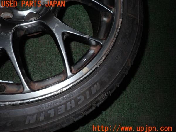 3UPJ=9236910962]ランサーエボリューションX GSR(CZ4A)純正オプション BBS RG406 ホイール1本③ 18×8.5JJ +38 PCD114.3 5穴 中古_3