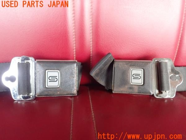 3UPJ=9236920609]グロリア スーパー6 タテグロ(PA30)前期 純正 張替品 フロントベンチシート シートベルト付 希少 旧車 パレット発送 中古_5
