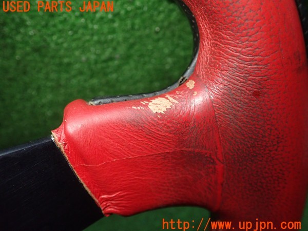 3UPJ=9236940617]ランサーエボリューション(CN9A)Victor ヴィクトール 3穴 ステアリング 約345mm Victor 40086 変換スペーサ付き 中古_5