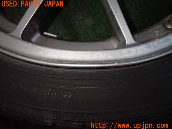 3UPJ=9236940918]ランエボ4 GSR(CN9A)Weds Sport Racing ウェッズ スポーツ レーシング TC-005 ホイール 17×7JJ +33 PCD114.3 5穴 2本 中古_2