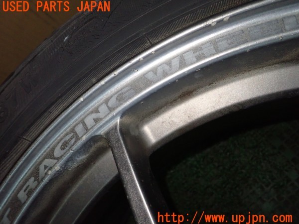 3UPJ=9236940918]ランエボ4 GSR(CN9A)Weds Sport Racing ウェッズ スポーツ レーシング TC-005 ホイール 17×7JJ +33 PCD114.3 5穴 2本 中古_3
