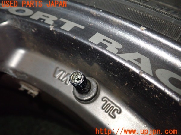 3UPJ=9236940918]ランエボ4 GSR(CN9A)Weds Sport Racing ウェッズ スポーツ レーシング TC-005 ホイール 17×7JJ +33 PCD114.3 5穴 2本 中古_4