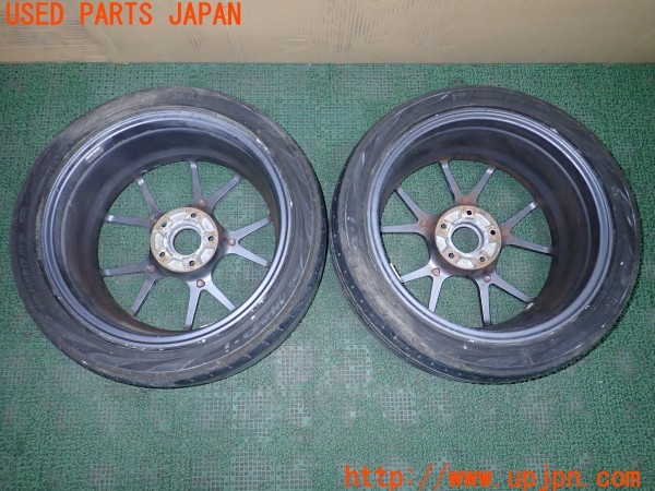 3UPJ=9236940918]ランエボ4 GSR(CN9A)Weds Sport Racing ウェッズ スポーツ レーシング TC-005 ホイール 17×7JJ +33 PCD114.3 5穴 2本 中古_5