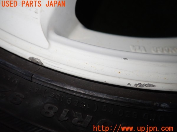 3UPJ=9236940919]ランエボ4 GSR(CN9A)WORK ワーク EMOTIION XT7 ホイール 18×7.5J +48 PCD114.3 5穴 2本 中古_2