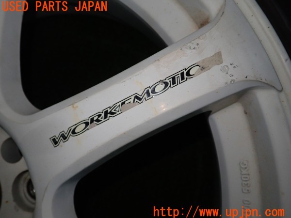 3UPJ=9236940919]ランエボ4 GSR(CN9A)WORK ワーク EMOTIION XT7 ホイール 18×7.5J +48 PCD114.3 5穴 2本 中古_3
