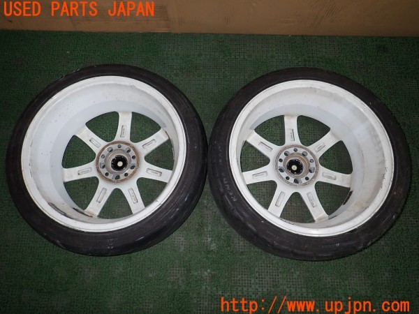 3UPJ=9236940919]ランエボ4 GSR(CN9A)WORK ワーク EMOTIION XT7 ホイール 18×7.5J +48 PCD114.3 5穴 2本 中古_4