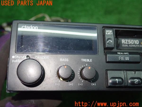 3UPJ=9236950518]MR2(AW11)前期 Clarion クラリオン RZ5010 テープデッキ カセットプレーヤー 1DIN オーディオ 当時物 中古_3