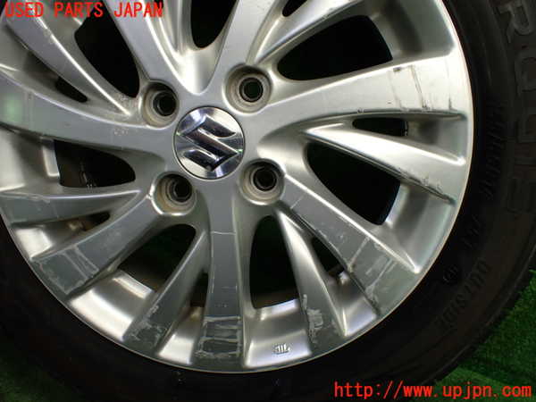 1UPJ-9237049022]スペーシア カスタム(MK53S)タイヤ　ホイール　1本② 155/65R14 中古_4
