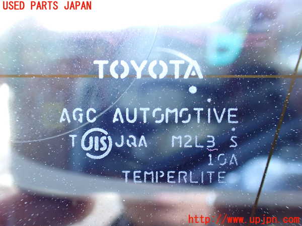 1UPJ-9237081380]アルファード(GGH20W)右クォーターガラス 中古(M2L3)_3