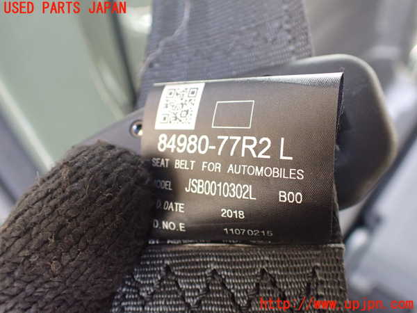 1UPJ-9237097185]ジムニー(JB64W)左2列目シートベルト 中古_3