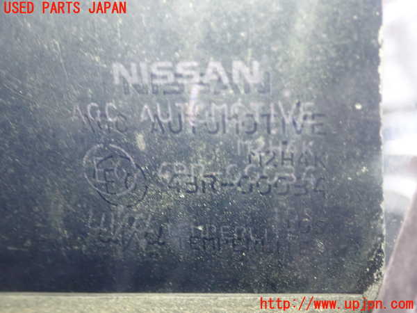 1UPJ-9237101230]キックス(P15)右前ドア AGC M2H4K 【ジャンク】_3