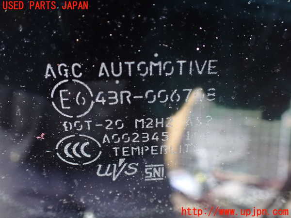 1UPJ-9237111382]GR86(BRZ)(ZN8)左クォーターガラス 中古 AGC M2H2 43R-006708_2