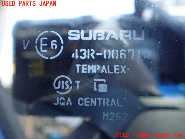 1UPJ-9237141382]インプレッサ WRX-STi(GRB)左クォーターガラス 中古 CENTRAL M262 43R-006714_2