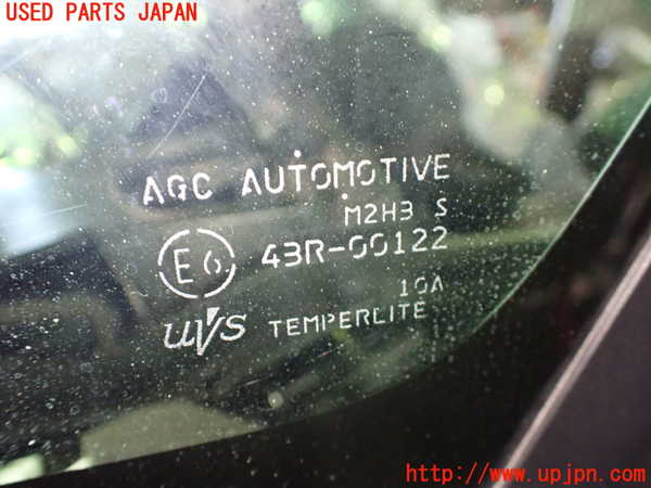 1UPJ-9237151202]スペーシア カスタム(MK53S)左フロント三角窓ガラス AGC M2H3 中古_2