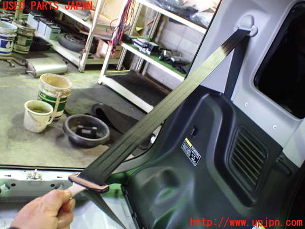 1UPJ-9237157185]スペーシア カスタム(MK53S)左2列目シートベルト 中古_2