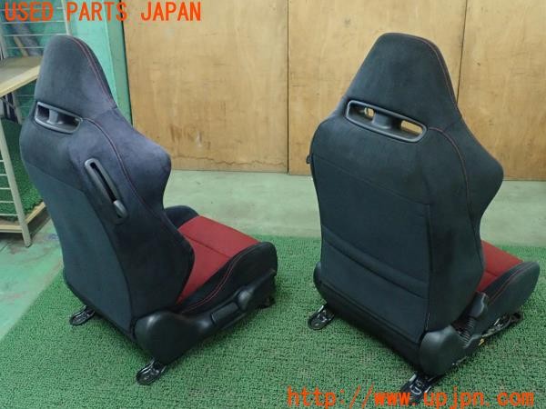 3UPJ=9237200609]シビック タイプR ユーロ(FN2)純正 シートセット セミバケットシート 運転席 助手席 レール付き 中古_2