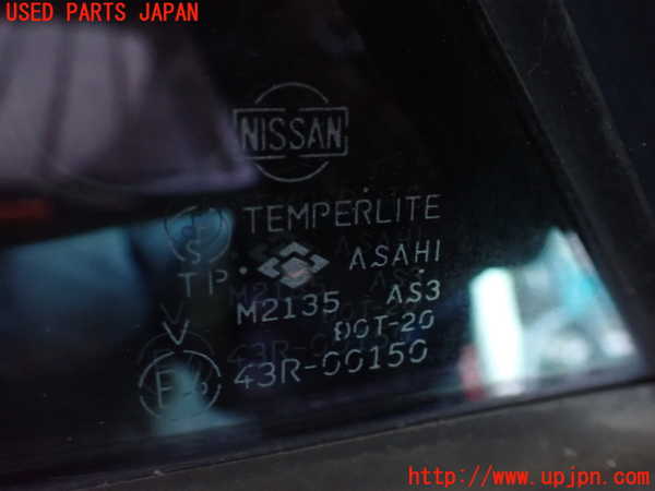 2UPJ-9237211382]セドリック ワゴン(WY30)左クォーターガラス (43R-00150) 中古_2
