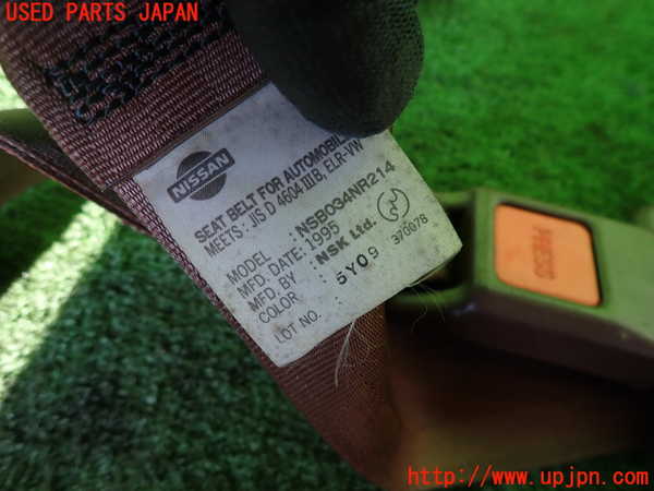 2UPJ-9237227155]グロリア ワゴン(WY30)右2列目シートベルト 中古_2