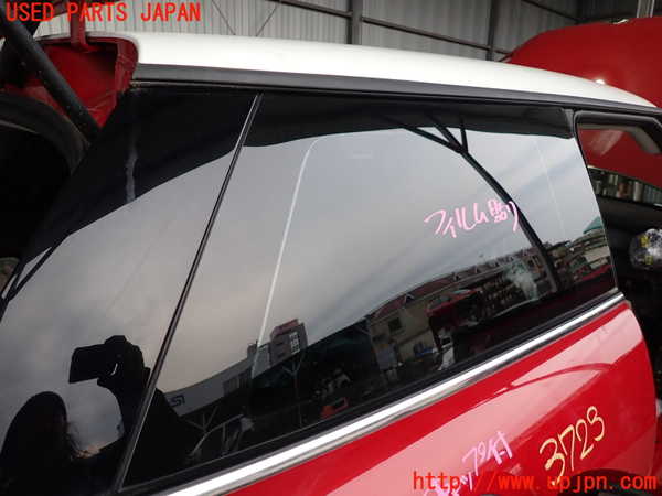 2UPJ-9237231380]BMW ミニ(MINI)クーパーD(XN15)右クォーターガラス (43R-00048) 中古 (F56)_2