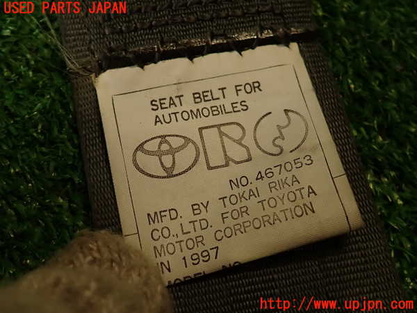 2UPJ-9237247075]ソアラ(JZZ31)助手席シートベルト 中古_4