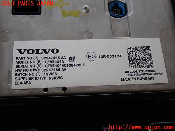2UPJ-9237256629]ボルボ・XC60(UD4204TXC)モニター 中古_4